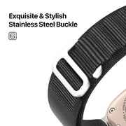 For Apple Watch Series 6 40mm DUX DUCIS GS Series Nylon Loop Watch Band(Black)