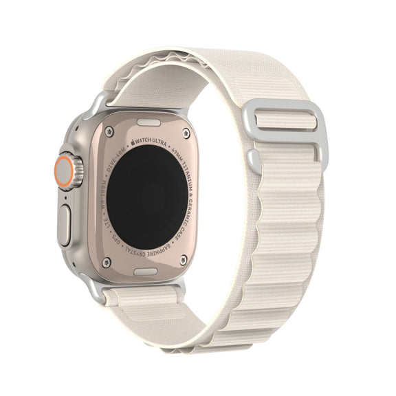 For Apple Watch Series 5 44mm DUX DUCIS GS Series Nylon Loop Watch Band(Starlight)