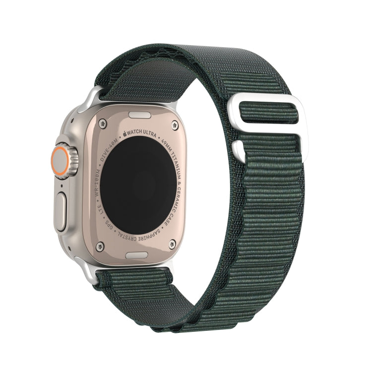 For Apple Watch Series 4 44mm DUX DUCIS GS Series Nylon Loop Watch Band(Green)