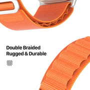 For Apple Watch Series 9 41mm DUX DUCIS GS Series Nylon Loop Watch Band(Orange)