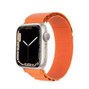 For Apple Watch Series 9 45mm DUX DUCIS GS Series Nylon Loop Watch Band(Orange)