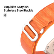 For Apple Watch Series 9 45mm DUX DUCIS GS Series Nylon Loop Watch Band(Orange)