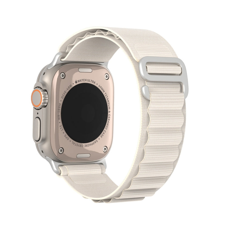 For Apple Watch SE 2023 44mm DUX DUCIS GS Series Nylon Loop Watch Band(Starlight)