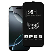 For iPhone 16 Pro High Aluminum Large Arc Full Screen Tempered Glass Film