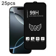 For iPhone 16 Pro 25pcs High Aluminum Large Arc Full Screen Tempered Glass Film - iPhone 16 Pro Tempered Glass by PMC TechLife | Online Shopping South Africa | PMC TechLife | Buy Now Pay Later Mobicred