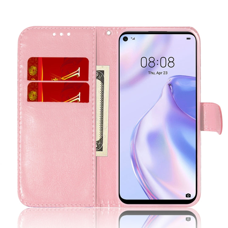 For Huawei P40 lite 5G Solid Color Colorful Magnetic Buckle Horizontal Flip PU Leather Case with Holder & Card Slots & Wallet & Lanyard(Pink) - Huawei Cases by PMC TechLife | Online Shopping South Africa | PMC TechLife