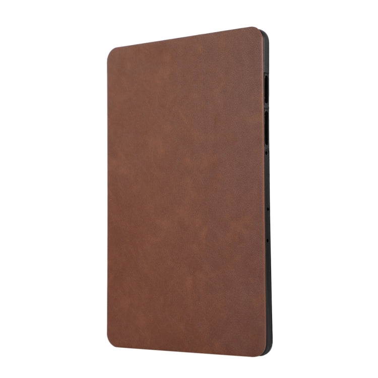 For Samsung Galaxy Tab S10 FE / S9 FE / S9 TPU Flip Tablet Protective Leather Case(Brown) - Galaxy Tab S9 FE by PMC Jewellery | Online Shopping South Africa | PMC Jewellery | Buy Now Pay Later Mobicred