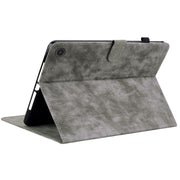 For Amazon Fire Max 11 Tiger Pattern Flip Leather Tablet Case(Grey)