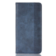 For Ulefone Note 16 Pro Magnetic Buckle Retro Texture Leather Phone Case(Blue)