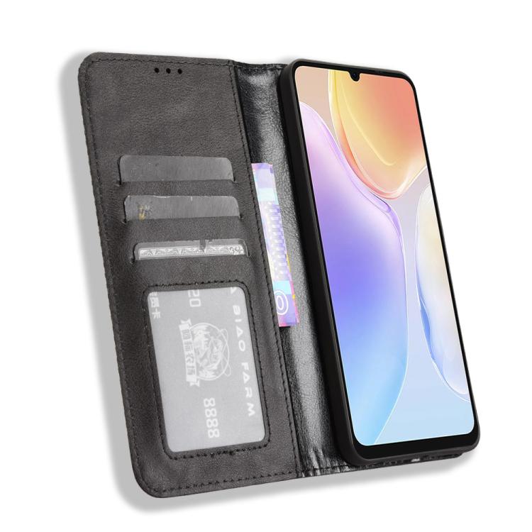 For Ulefone Note 20 Pro Magnetic Buckle Retro Texture Leather Phone Case(Black) - Ulefone Cases by PMC TechLife | Online Shopping South Africa | PMC TechLife | Buy Now Pay Later Mobicred