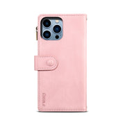 For iPhone 16 Pro Max ESEBLE Retro Frosted RFID Flip Leather Phone Case(Rose Gold)