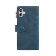For iPhone 16 ESEBLE Retro Frosted RFID Flip Leather Phone Case(Dark Green)