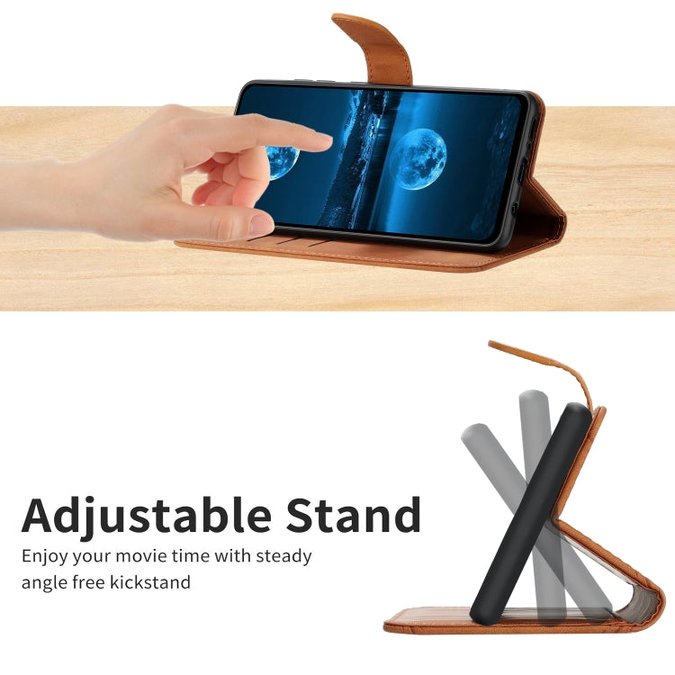 For Google Pixel 9 Pro Stitching Embossed Leather Phone Case(Brown) - Google Cases by PMC TechLife | Online Shopping South Africa | PMC TechLife | Buy Now Pay Later Mobicred