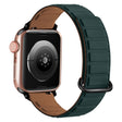 For Apple Watch SE 2022 44mm Reverse Buckle Magnetic Silicone Watch Band(Silver Buckle Grey Brown) - free shipping - PMC TechLife - Order now!
