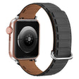 For Apple Watch Series 10 42mm Reverse Buckle Magnetic Silicone Watch Band(Silver Buckle Grey Brown) - free shipping - PMC TechLife - Order now!