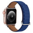 For Apple Watch Series 10 42mm Reverse Buckle Magnetic Silicone Watch Band(Silver Buckle Blue) - free shipping - PMC TechLife - Order now!