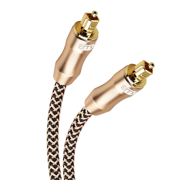 20m EMK OD6.0mm Gold-plated TV Digital Audio Optical Fiber Connecting Cable
