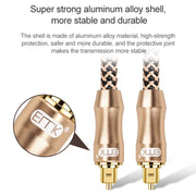 20m EMK OD6.0mm Gold-plated TV Digital Audio Optical Fiber Connecting Cable