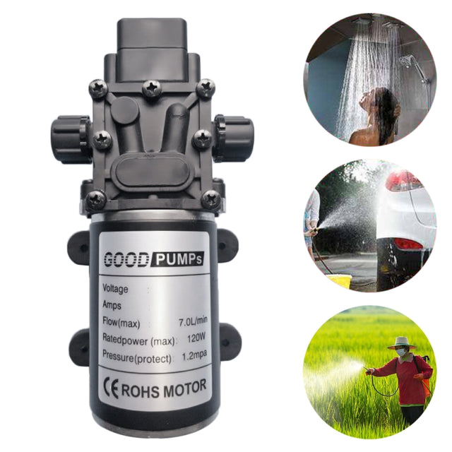 3216YB DC Intelligent Diaphragm Pump Anti-epidemic Disinfection Automatic Spraying Spray High-pressure Pump Thread on Both Sides Positive Pump