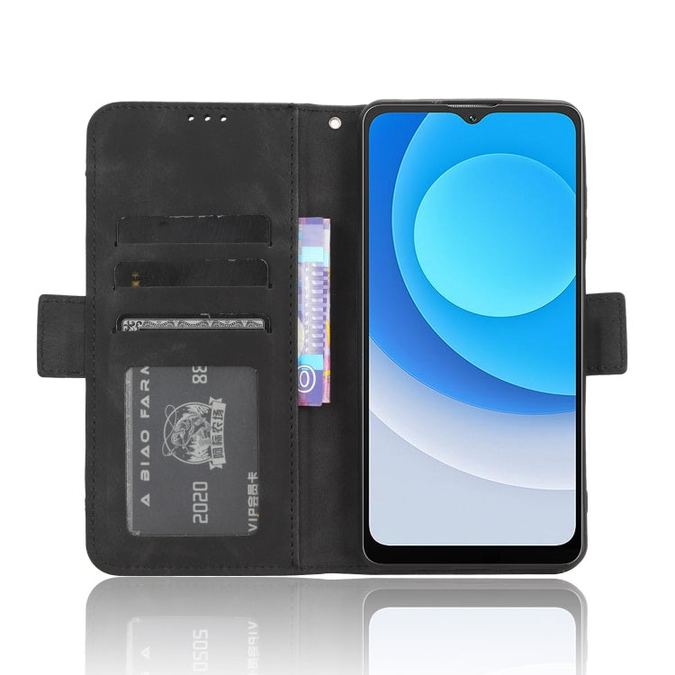 For Blackview A53 / A53 Pro Skin Feel Calf Texture Card Slots Leather Phone Case(Black) - More Brand by PMC TechLife | Online Shopping South Africa | PMC TechLife