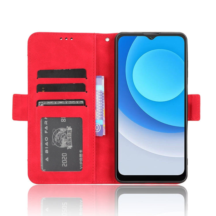For Blackview A53 / A53 Pro Skin Feel Calf Texture Card Slots Leather Phone Case(Red) - More Brand by PMC TechLife | Online Shopping South Africa | PMC TechLife