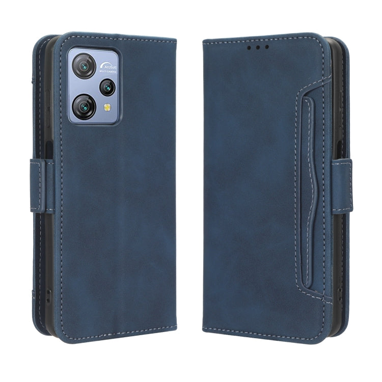 For Blackview A53 / A53 Pro Skin Feel Calf Texture Card Slots Leather Phone Case(Blue) - More Brand by PMC TechLife | Online Shopping South Africa | PMC TechLife