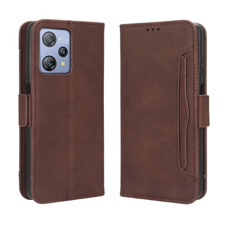 For Blackview A53 / A53 Pro Skin Feel Calf Texture Card Slots Leather Phone Case(Brown) - More Brand by PMC TechLife | Online Shopping South Africa | PMC TechLife