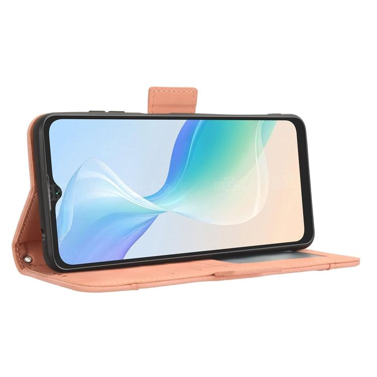 For Blackview Oscal C30 / C30 Pro Skin Feel Calf Texture Card Slots Leather Phone Case(Pink) - free shipping - PMC TechLife - Order now!