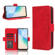 For Blackview Oscal C30 / C30 Pro Skin Feel Calf Texture Card Slots Leather Phone Case(Red) - More Brand by PMC TechLife | Online Shopping South Africa | PMC TechLife
