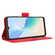 For Blackview Oscal C30 / C30 Pro Skin Feel Calf Texture Card Slots Leather Phone Case(Red)