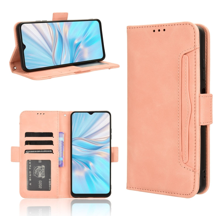 For Blackview Oscal C70 Skin Feel Calf Texture Card Slots Leather Phone Case(Pink) - More Brand by PMC TechLife | Online Shopping South Africa | PMC TechLife