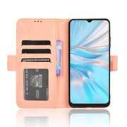 For Blackview Oscal C70 Skin Feel Calf Texture Card Slots Leather Phone Case(Pink)