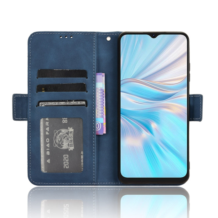 For Blackview Oscal C70 Skin Feel Calf Texture Card Slots Leather Phone Case(Blue) - free shipping - PMC TechLife - Order now!