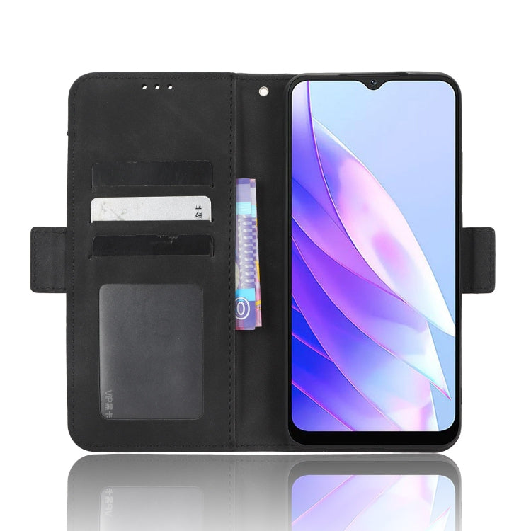 For Blackview A52 / A52 Pro Skin Feel Calf Texture Card Slots Leather Phone Case(Black)