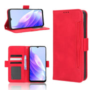 For Blackview A52 / A52 Pro Skin Feel Calf Texture Card Slots Leather Phone Case(Red)