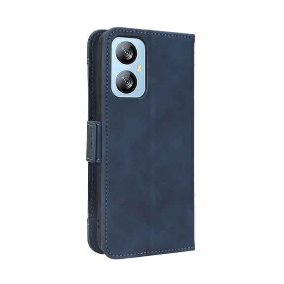 For Blackview A52 / A52 Pro Skin Feel Calf Texture Card Slots Leather Phone Case(Blue)