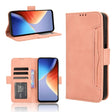 For Blackview A96 Skin Feel Calf Texture Card Slots Leather Phone Case(Pink) - More Brand by PMC TechLife | Online Shopping South Africa | PMC TechLife