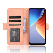 For Blackview A96 Skin Feel Calf Texture Card Slots Leather Phone Case(Pink)