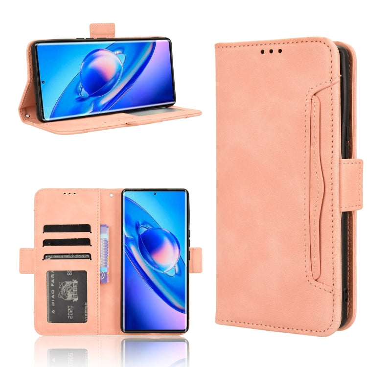 For Blackview A200 Pro Skin Feel Calf Texture Card Slots Leather Phone Case(Pink) - More Brand by PMC TechLife | Online Shopping South Africa | PMC TechLife