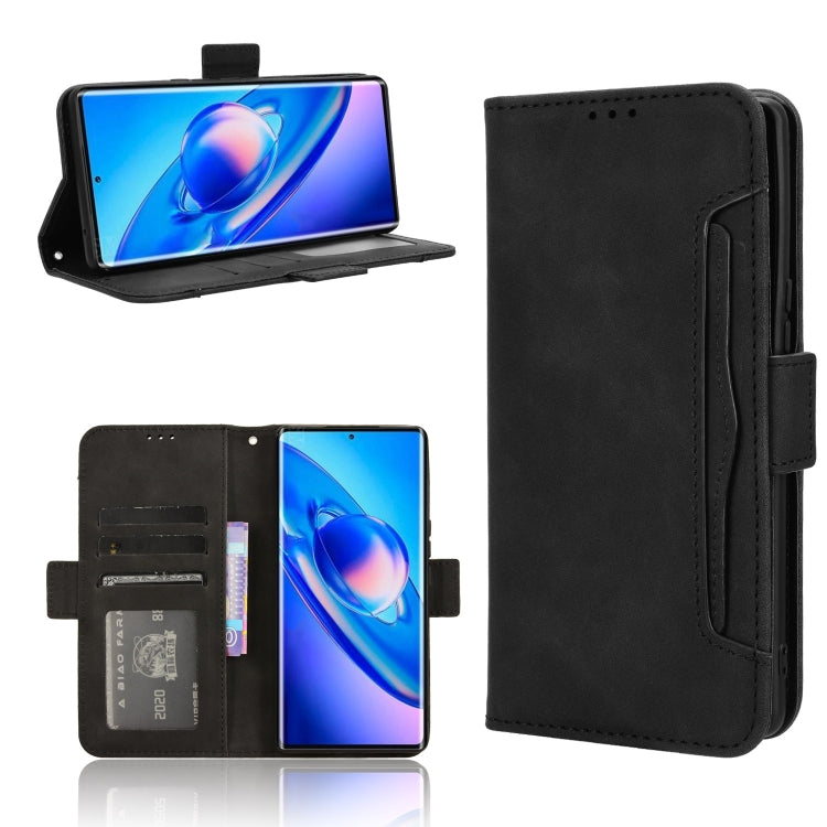 For Blackview A200 Pro Skin Feel Calf Texture Card Slots Leather Phone Case(Black) - More Brand by PMC TechLife | Online Shopping South Africa | PMC TechLife
