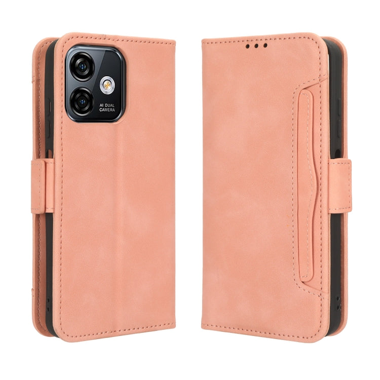 For Ulefone Note 16 Pro Skin Feel Calf Texture Card Slots Leather Phone Case(Pink) - Ulefone Cases by PMC TechLife | Online Shopping South Africa | PMC TechLife | Buy Now Pay Later Mobicred