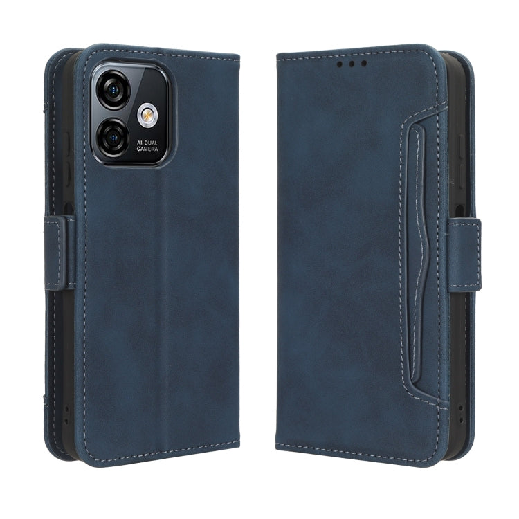 For Ulefone Note 16 Pro Skin Feel Calf Texture Card Slots Leather Phone Case(Blue) - Ulefone Cases by PMC Jewellery | Online Shopping South Africa | PMC Jewellery | Buy Now Pay Later Mobicred