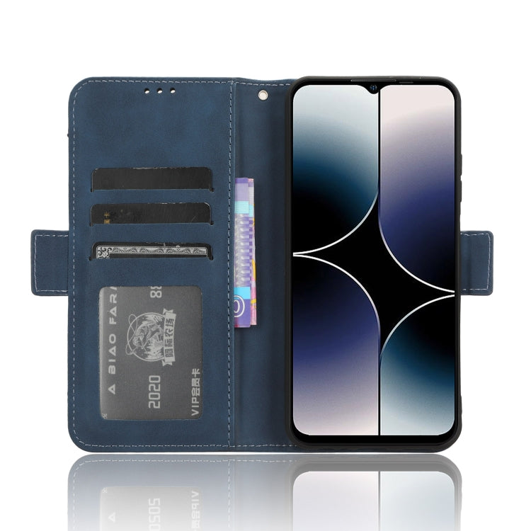 For Ulefone Note 16 Pro Skin Feel Calf Texture Card Slots Leather Phone Case(Blue) - Ulefone Cases by PMC Jewellery | Online Shopping South Africa | PMC Jewellery | Buy Now Pay Later Mobicred