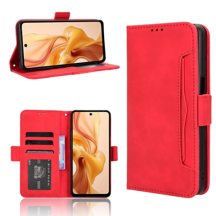 For Ulefone Note 18 Ultra Skin Feel Calf Texture Card Slots Leather Phone Case(Red) - Ulefone Cases by PMC Jewellery | Online Shopping South Africa | PMC Jewellery | Buy Now Pay Later Mobicred