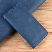For Ulefone Note 20 Pro Skin Feel Calf Texture Card Slots Leather Phone Case(Blue)