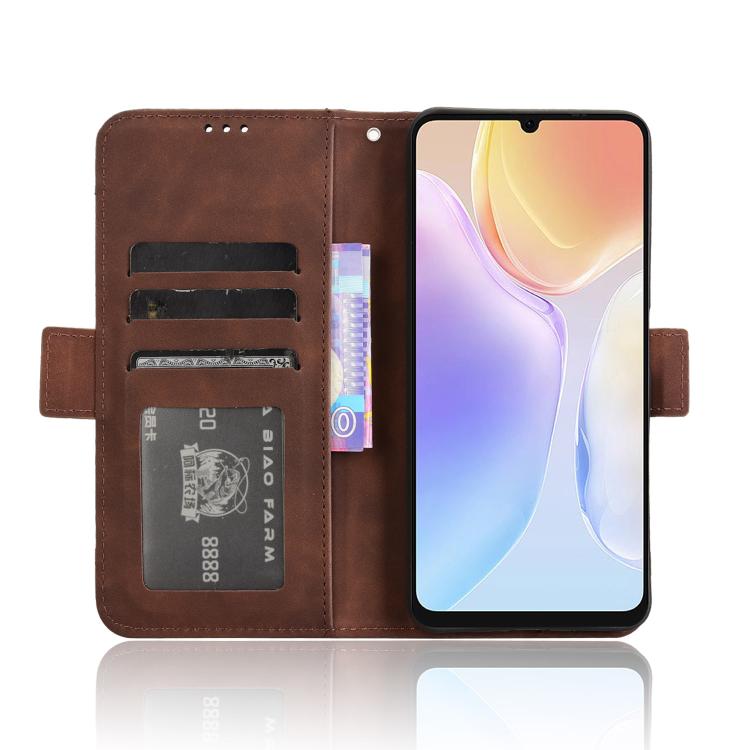 For Ulefone Note 20 Pro Skin Feel Calf Texture Card Slots Leather Phone Case(Brown) - Ulefone Cases by PMC TechLife | Online Shopping South Africa | PMC TechLife | Buy Now Pay Later Mobicred