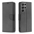 For Samsung Galaxy S24 Ultra 5G Litchi Texture Pure Color Flip Leather Phone Case(Black) - Galaxy S24 Ultra 5G Cases by PMC TechLife | Online Shopping South Africa | PMC TechLife