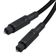 10m EMK OD4.0mm Square Port to Square Port Digital Audio Speaker Optical Fiber Connecting Cable(Black) - Audio Optical Cables by EMK | Online Shopping South Africa | PMC TechLife | Buy Now Pay Later Mobicred