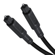 15m EMK OD4.0mm Square Port to Square Port Digital Audio Speaker Optical Fiber Connecting Cable(Black)
