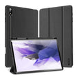 For Samsung Galaxy Tab S9+ DUX DUCIS Domo Series Cloth Texture Magnetic Leather Tablet Case(Black) - Galaxy Tab S9+ Cases by DUX DUCIS | Online Shopping South Africa | PMC TechLife | Buy Now Pay Later Mobicred